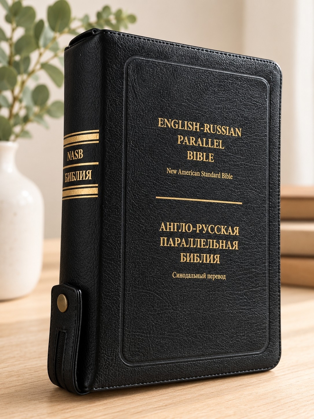 English-Russian Parallel Bible - Black